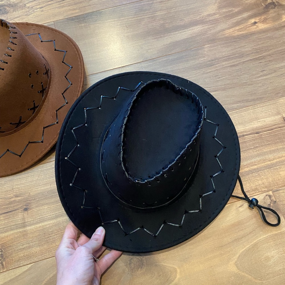Black and Brown Costume Cowboy Hats - Picture 4 of 6